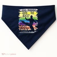 Keep Training Until The Belt Turns Black Karate Boy USA-Made Doggie Bandana thumb 0