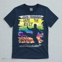 Keep Training Until The Belt Turns Black Karate Boy T-Shirt thumb 5
