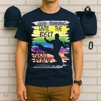 Keep Training Until The Belt Turns Black Karate Boy T-Shirt thumb 6
