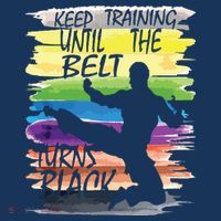 Keep Training Until The Belt Turns Black Karate Boy Bucket Hat thumb 4