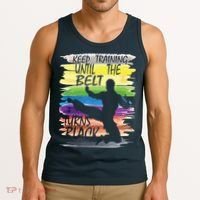 Keep Training Until The Belt Turns Black Karate Boy Tank Top thumb 3