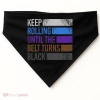 Keep training until the belt turns black Karate USA-Made Doggie Bandana thumb 0