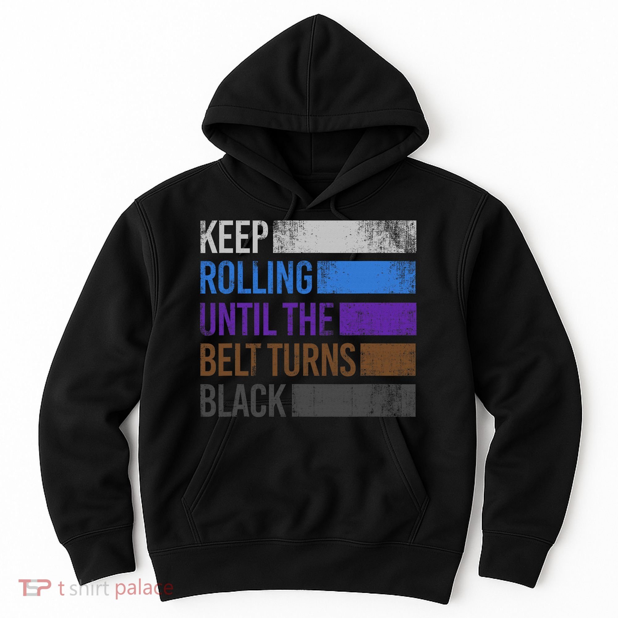 Keep training until the belt turns black Karate Hoodie