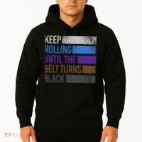 Keep training until the belt turns black Karate Hoodie thumb 2