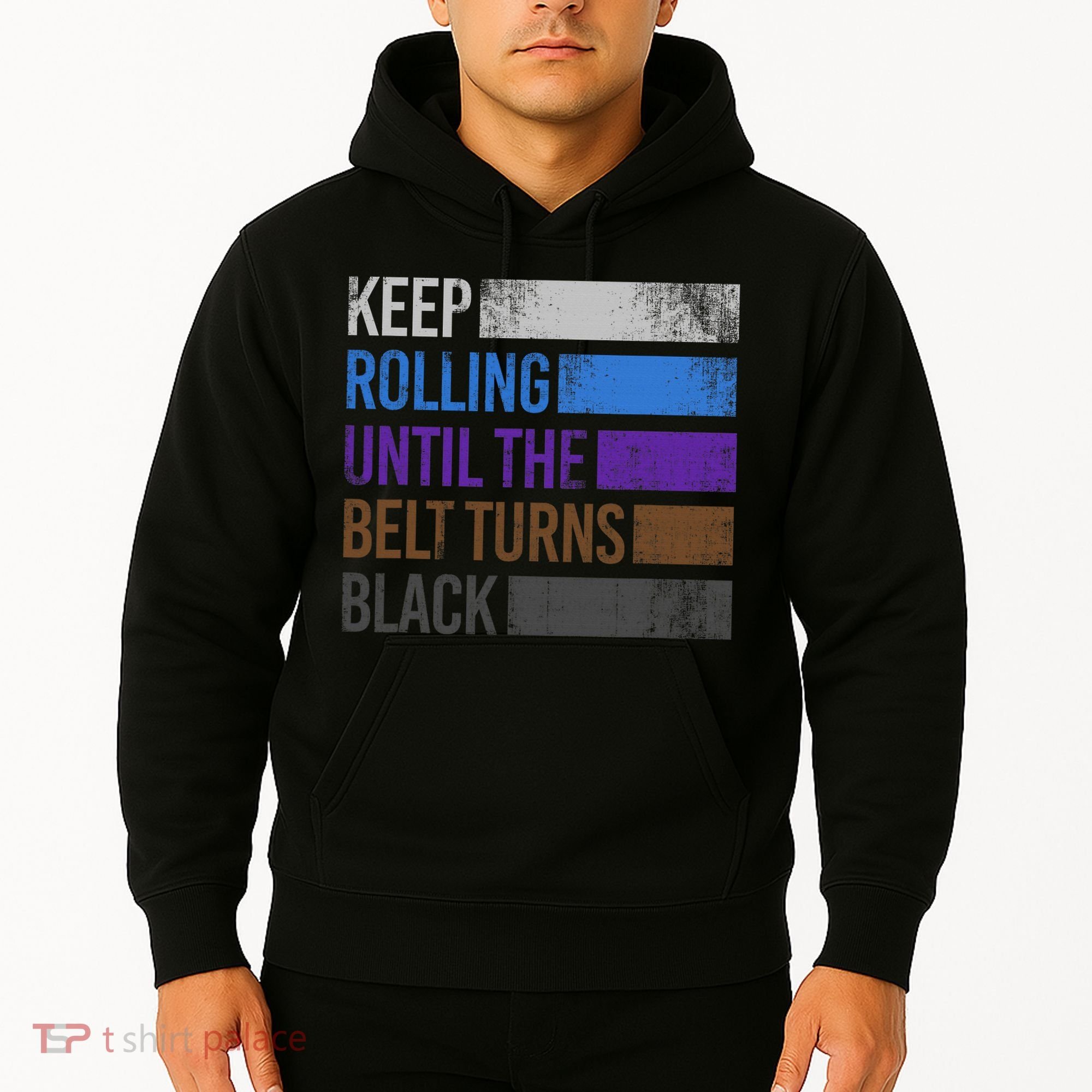 Keep training until the belt turns black Karate Hoodie