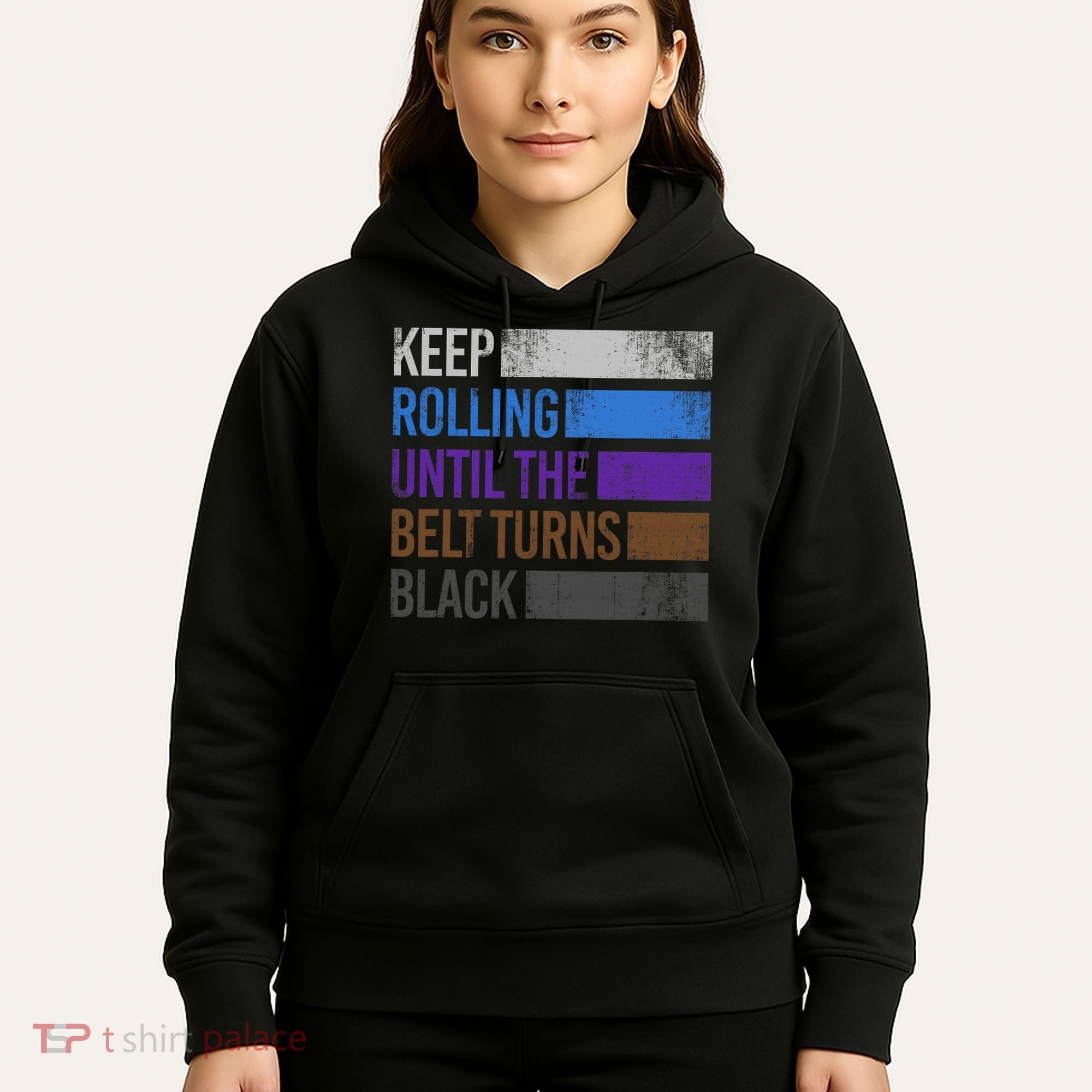 Keep training until the belt turns black Karate Hoodie