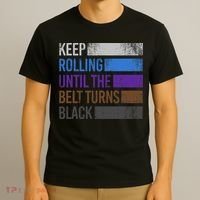 Keep training until the belt turns black Karate T-Shirt thumb 3