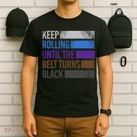 Keep training until the belt turns black Karate T-Shirt thumb 6