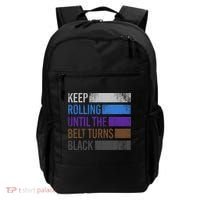 Keep training until the belt turns black Karate Backpack thumb 0