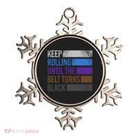 Keep training until the belt turns black Karate Ornament thumb 0