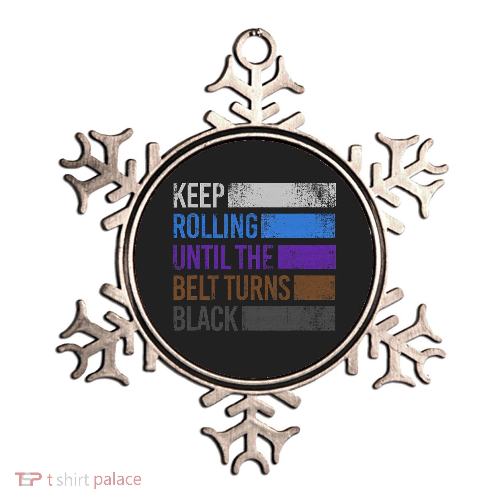 Keep training until the belt turns black Karate Ornament