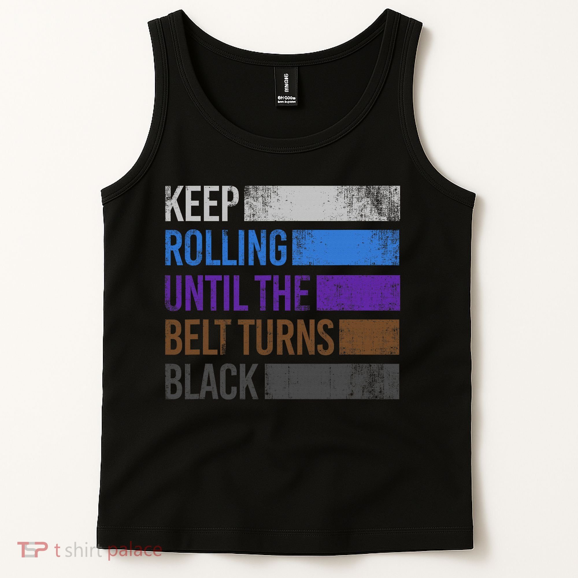 Keep training until the belt turns black Karate Tank Top