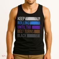 Keep training until the belt turns black Karate Tank Top thumb 3