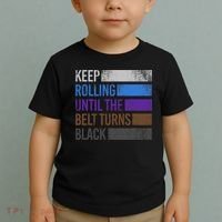 Keep training until the belt turns black Karate Toddler T-Shirt thumb 2