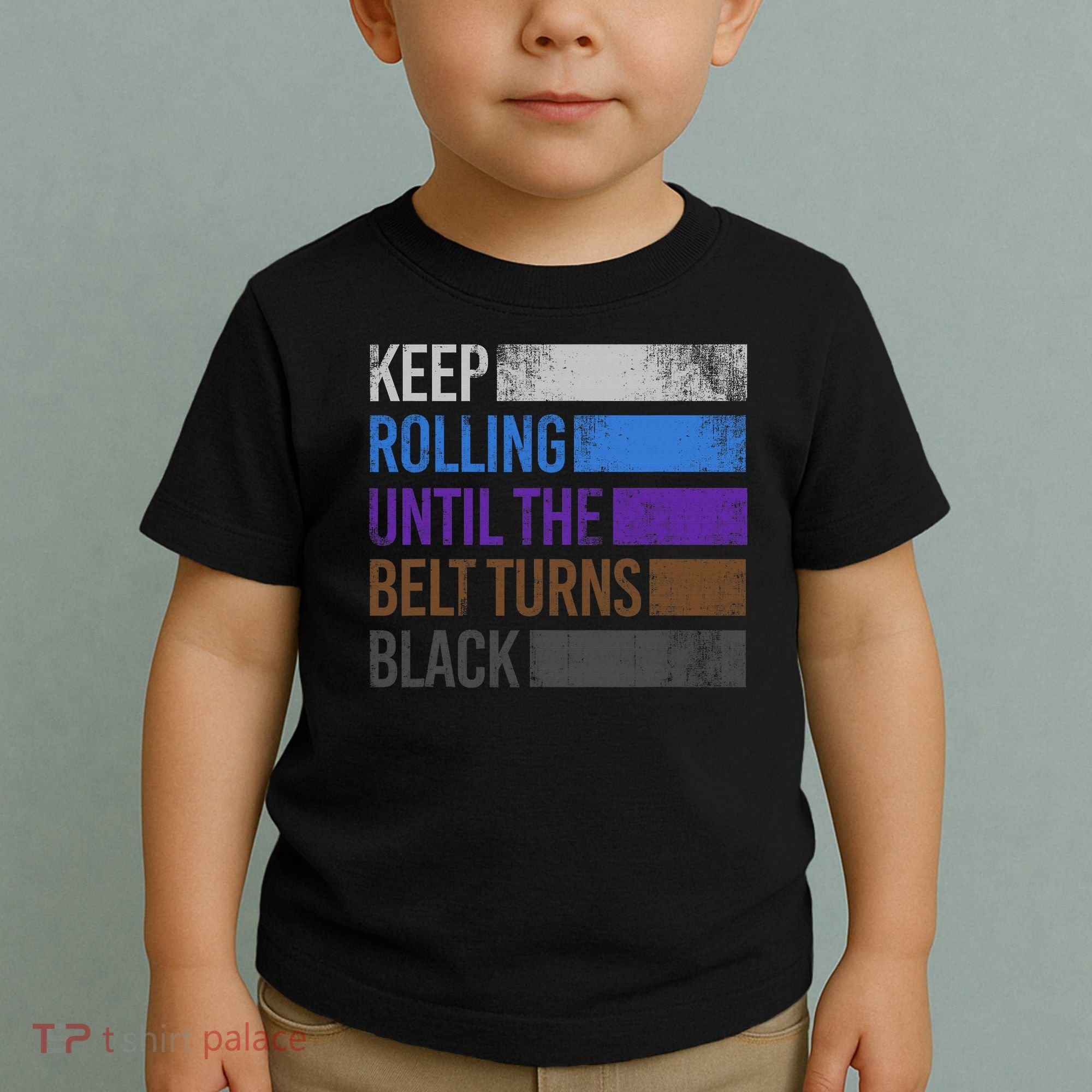 Keep training until the belt turns black Karate Toddler T-Shirt