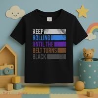 Keep training until the belt turns black Karate Toddler T-Shirt thumb 3