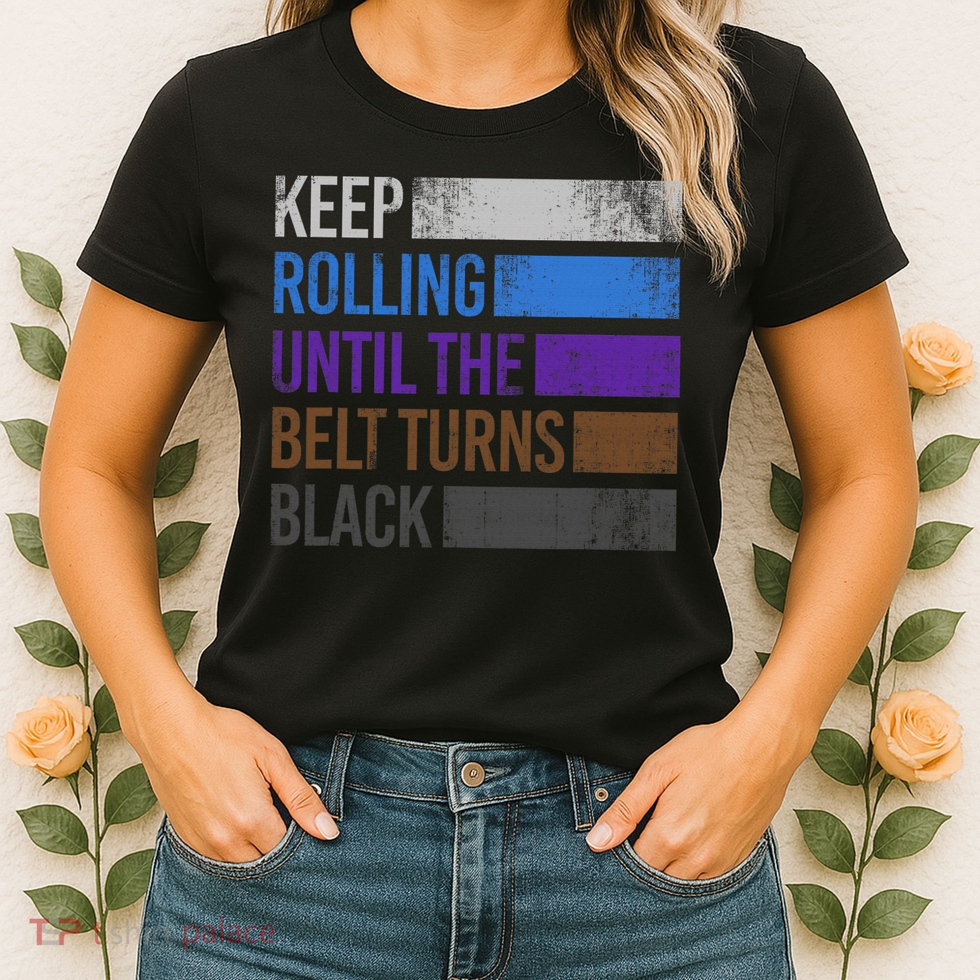 Keep training until the belt turns black Karate Women's T-Shirt