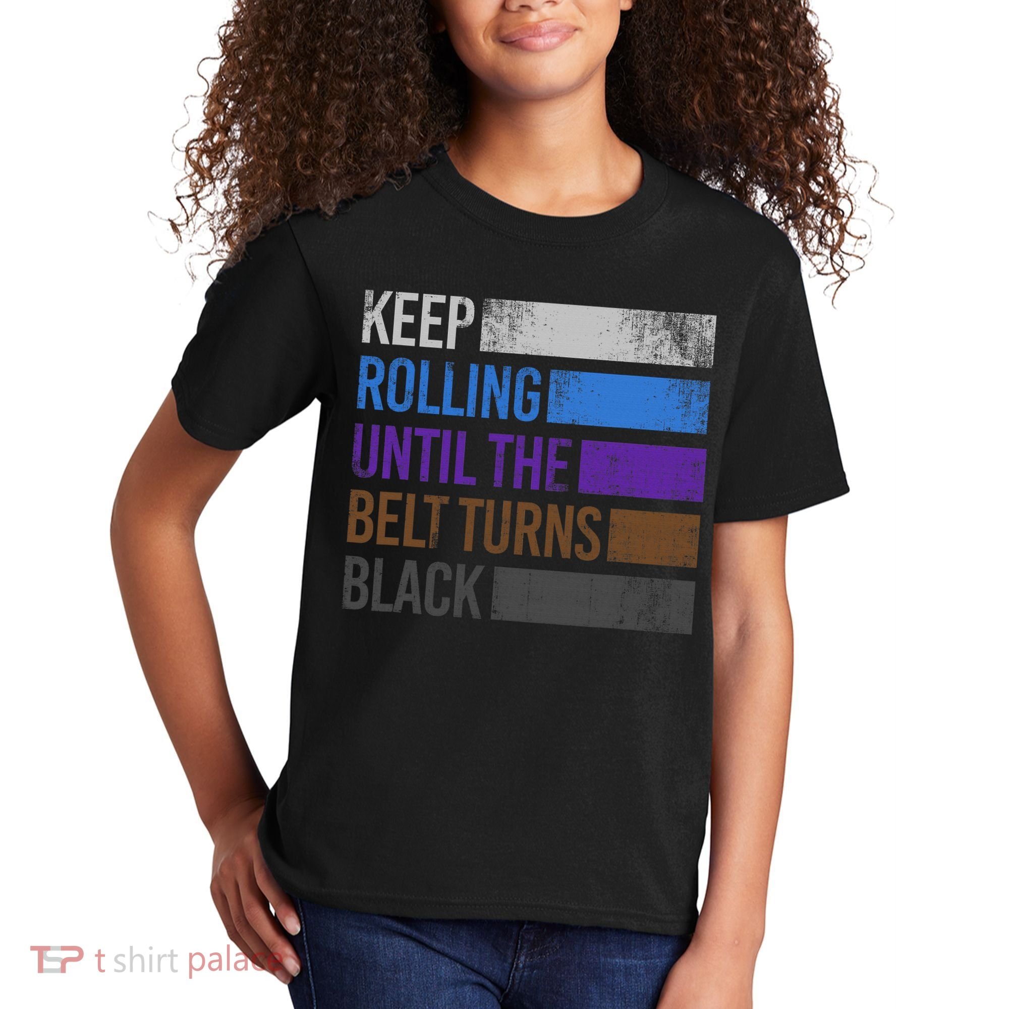 Keep training until the belt turns black Karate Kids T-Shirt