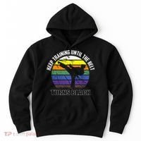 Keep Training Until The Belt Turns Black Karate Hoodie thumb 0