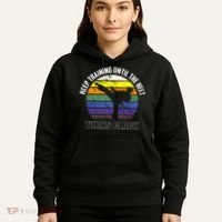 Keep Training Until The Belt Turns Black Karate Hoodie thumb 5