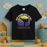 Keep Training Until The Belt Turns Black Karate Toddler T-Shirt thumb 3