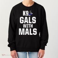 K9 Unit Belgian Malinois PD Gals Mals Police Trainer Women's Sweatshirt thumb 0
