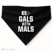 K9 Unit Belgian Malinois PD Gals Mals Police Trainer USA-Made Doggie Bandana thumb 0