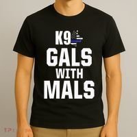 K9 Unit Belgian Malinois PD Gals Mals Police Trainer T-Shirt thumb 3