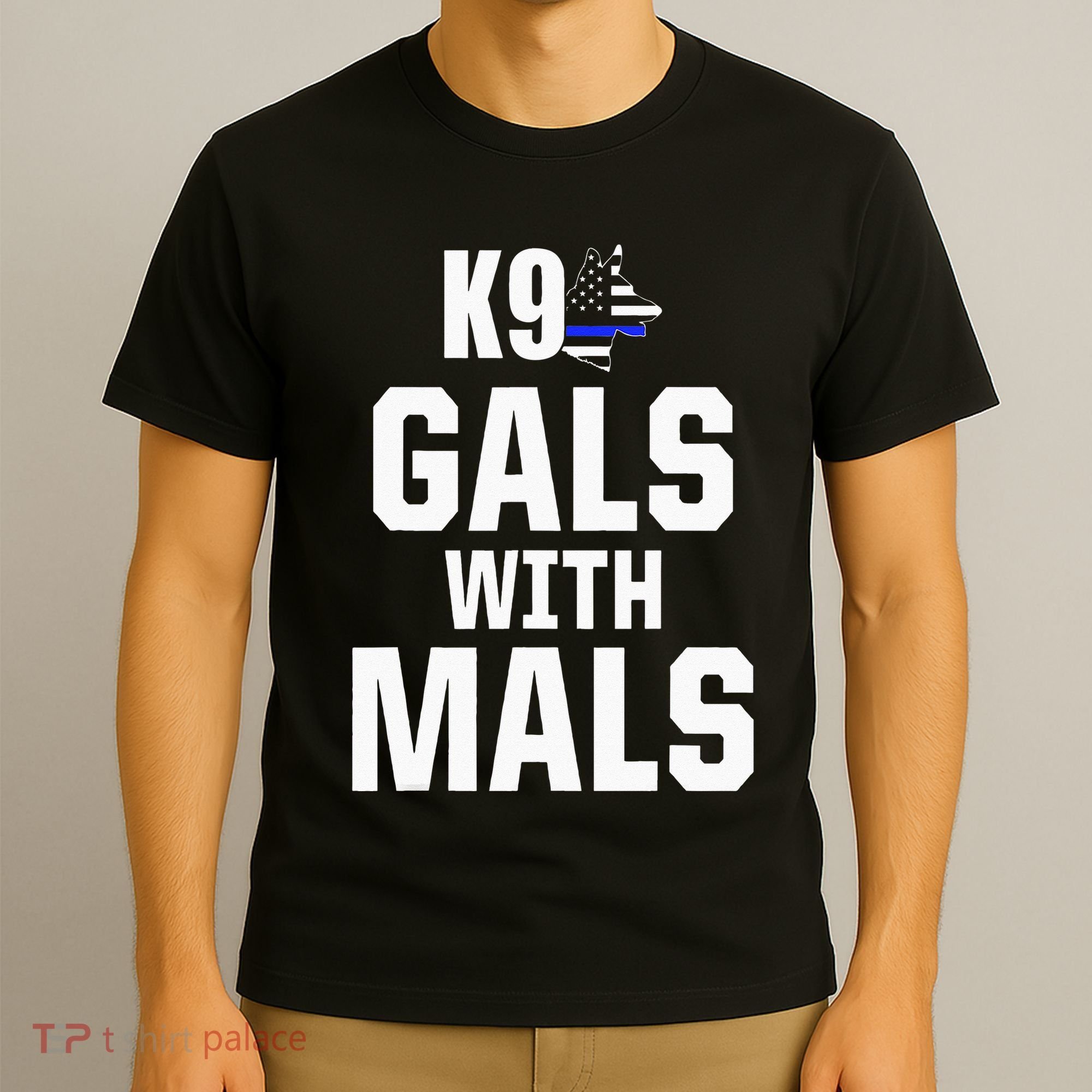 K9 Unit Belgian Malinois PD Gals Mals Police Trainer T-Shirt