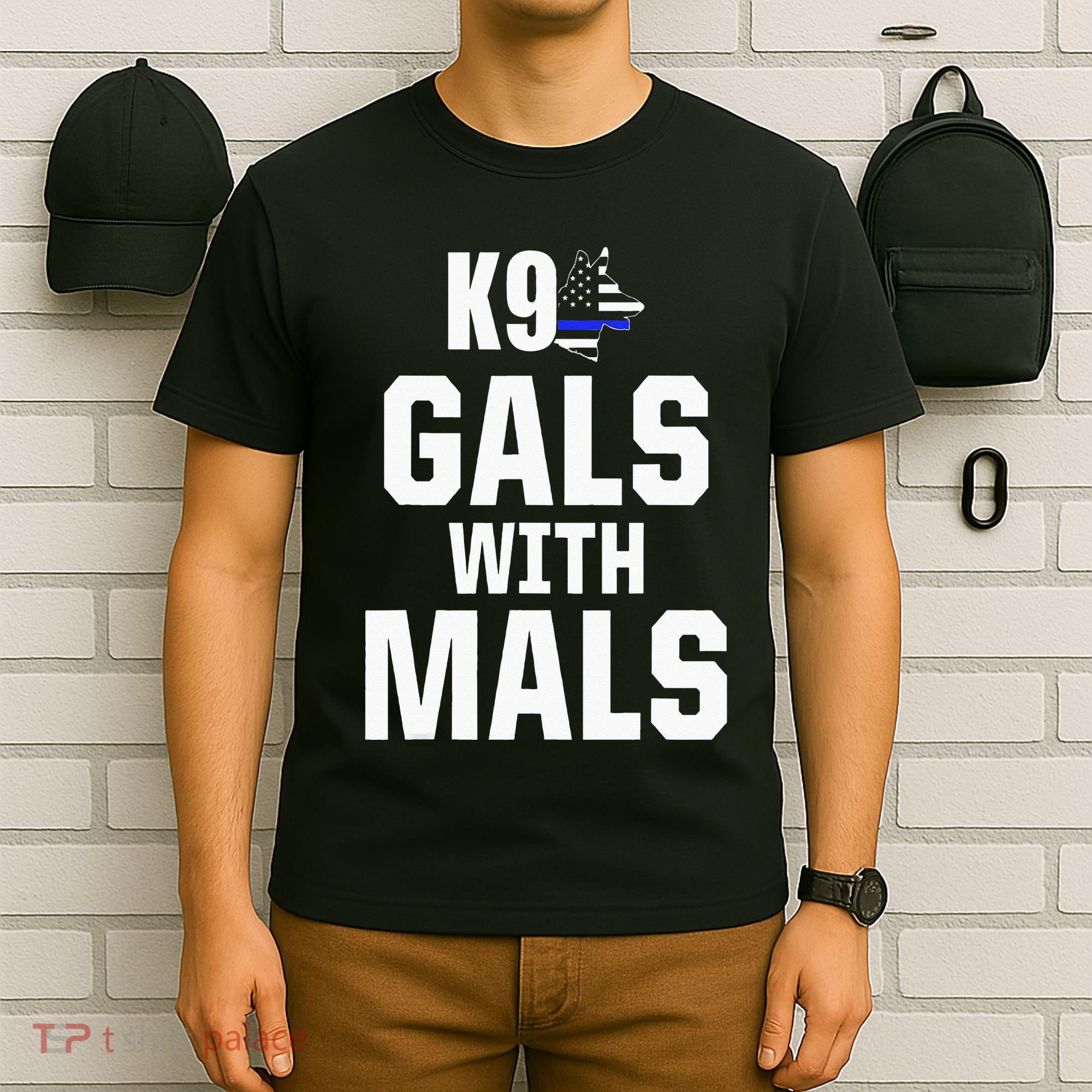 K9 Unit Belgian Malinois PD Gals Mals Police Trainer T-Shirt
