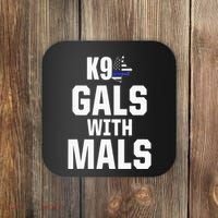 K9 Unit Belgian Malinois PD Gals Mals Police Trainer Coaster thumb 0