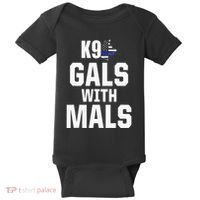 K9 Unit Belgian Malinois PD Gals Mals Police Trainer Baby Bodysuit thumb 0
