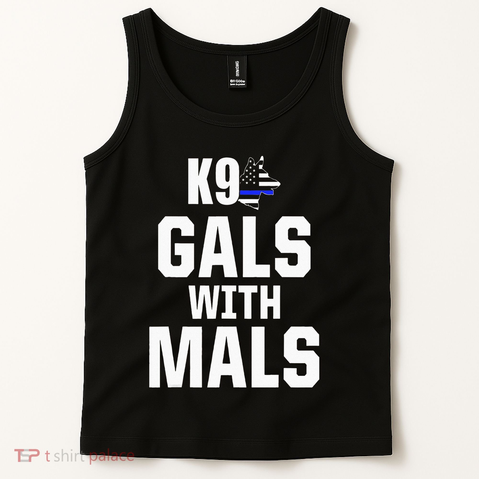K9 Unit Belgian Malinois PD Gals Mals Police Trainer Tank Top