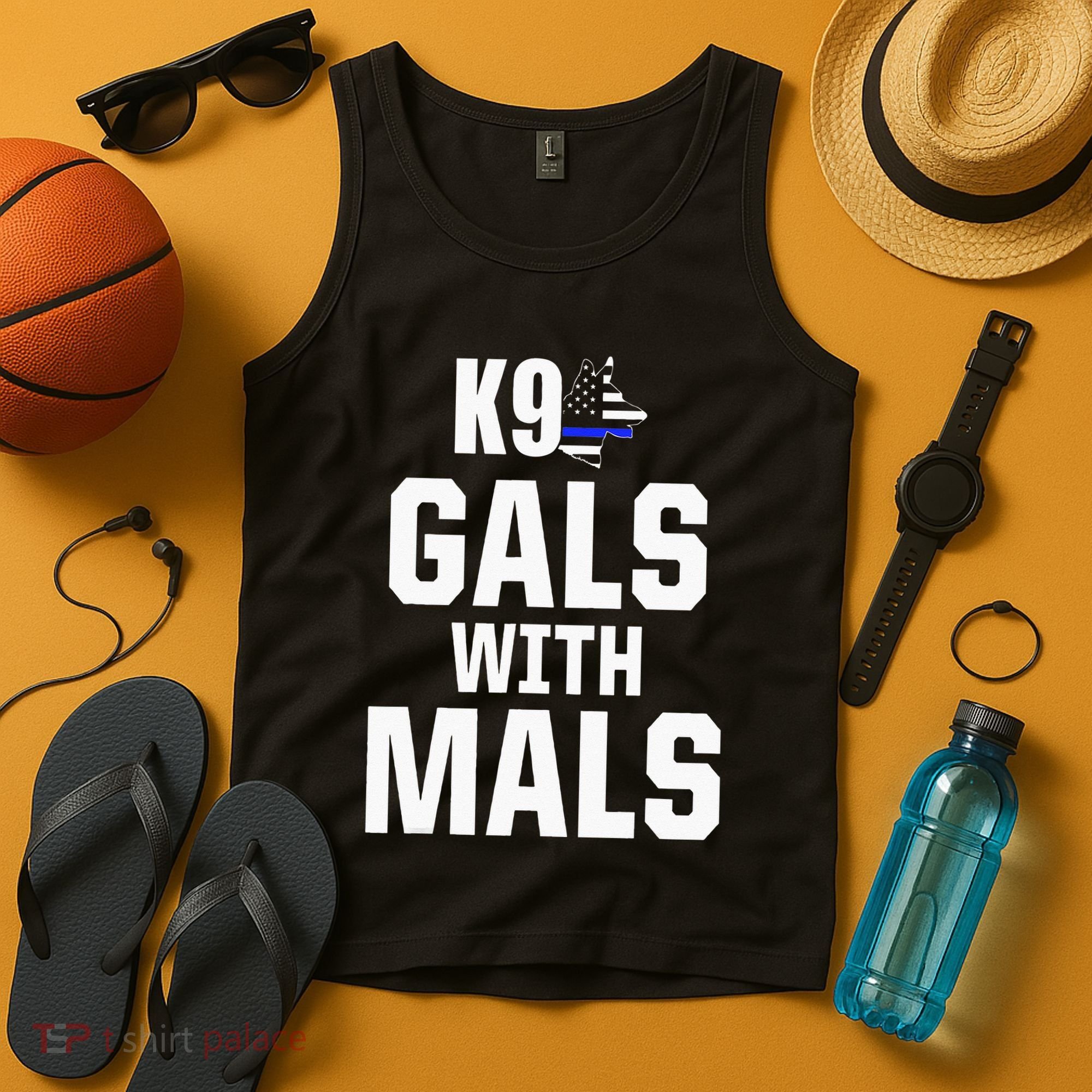 K9 Unit Belgian Malinois PD Gals Mals Police Trainer Tank Top