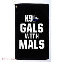 K9 Unit Belgian Malinois PD Gals Mals Police Trainer Golf Towel thumb 0