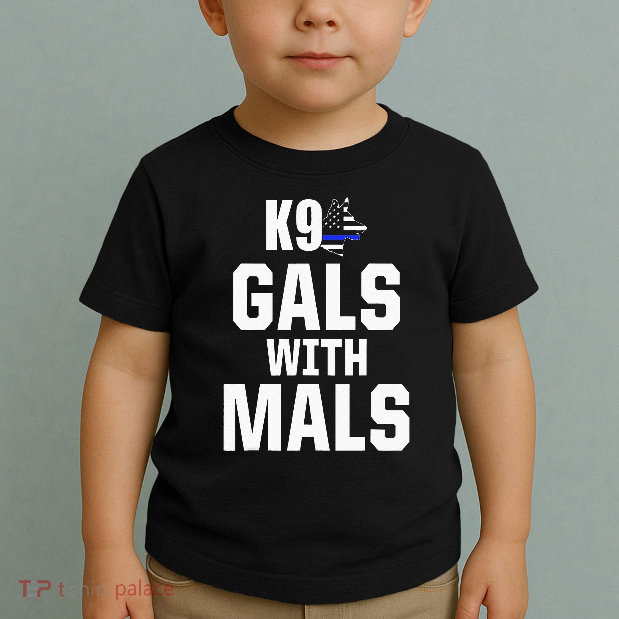 K9 Unit Belgian Malinois PD Gals Mals Police Trainer Toddler T-Shirt