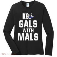 K9 Unit Belgian Malinois PD Gals Mals Police Trainer Women's Long Sleeve Shirt thumb 0