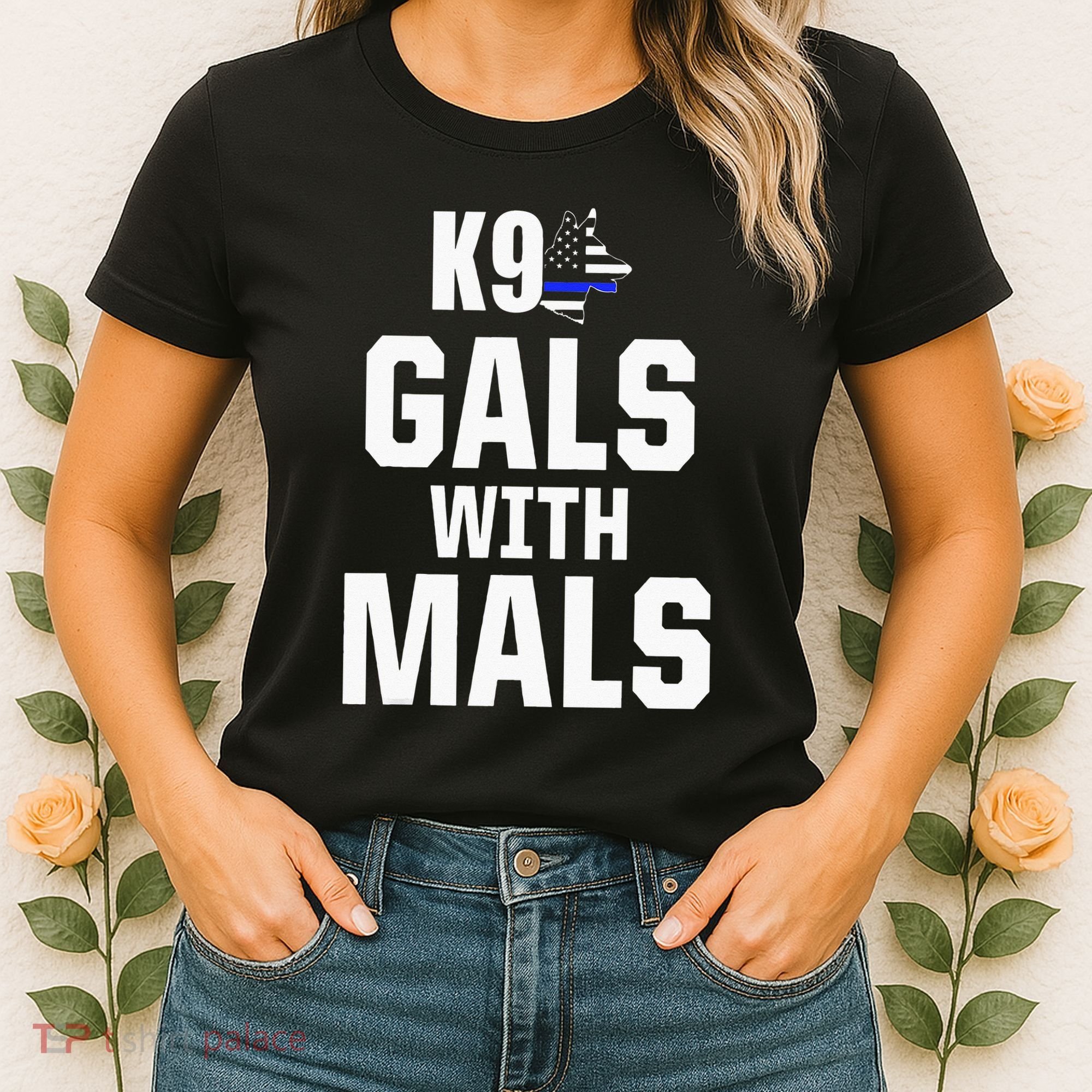 K9 Unit Belgian Malinois PD Gals Mals Police Trainer Women's T-Shirt