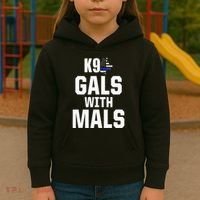 K9 Unit Belgian Malinois PD Gals Mals Police Trainer Kids Hoodie thumb 3