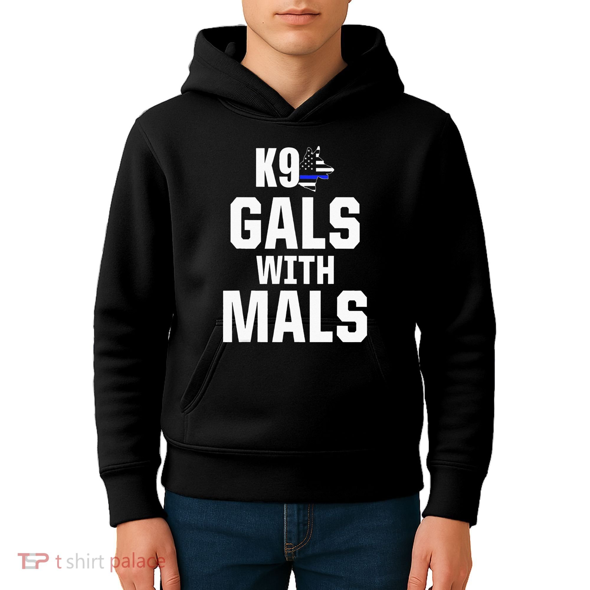 K9 Unit Belgian Malinois PD Gals Mals Police Trainer Kids Hoodie