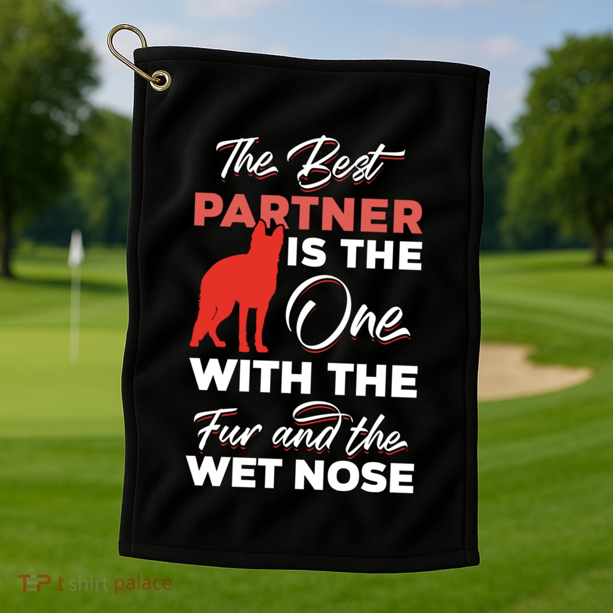 K9 Unit Belgian Malinois Partner Pd Police Trainer Great Gift Golf Towel