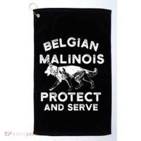 K9 Unit Belgian Malinois Protect Pd Police Trainer Gift Golf Towel thumb 0