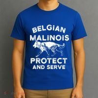 K9 Unit Belgian Malinois Protect Pd Police Trainer Gift T-Shirt thumb 3