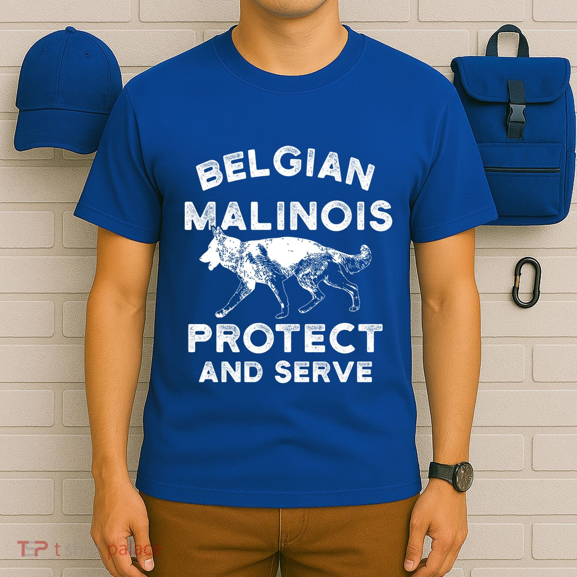 K9 Unit Belgian Malinois Protect Pd Police Trainer Gift T-Shirt