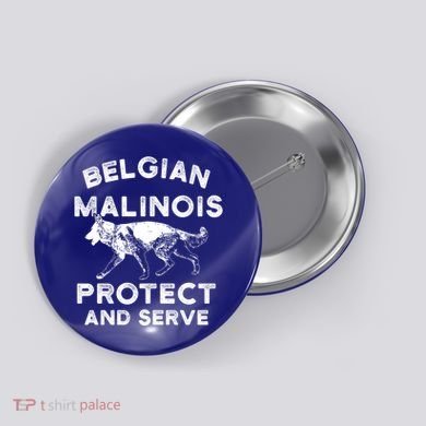 K9 Unit Belgian Malinois Protect Pd Police Trainer Gift Button