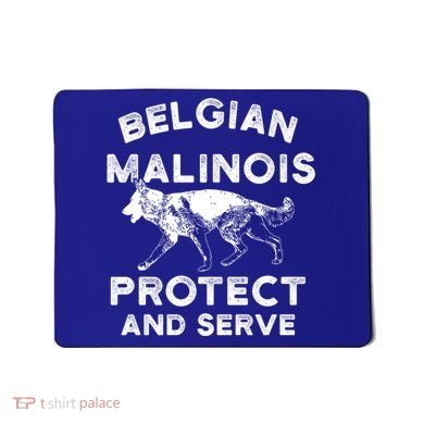 K9 Unit Belgian Malinois Protect Pd Police Trainer Gift Mousepad