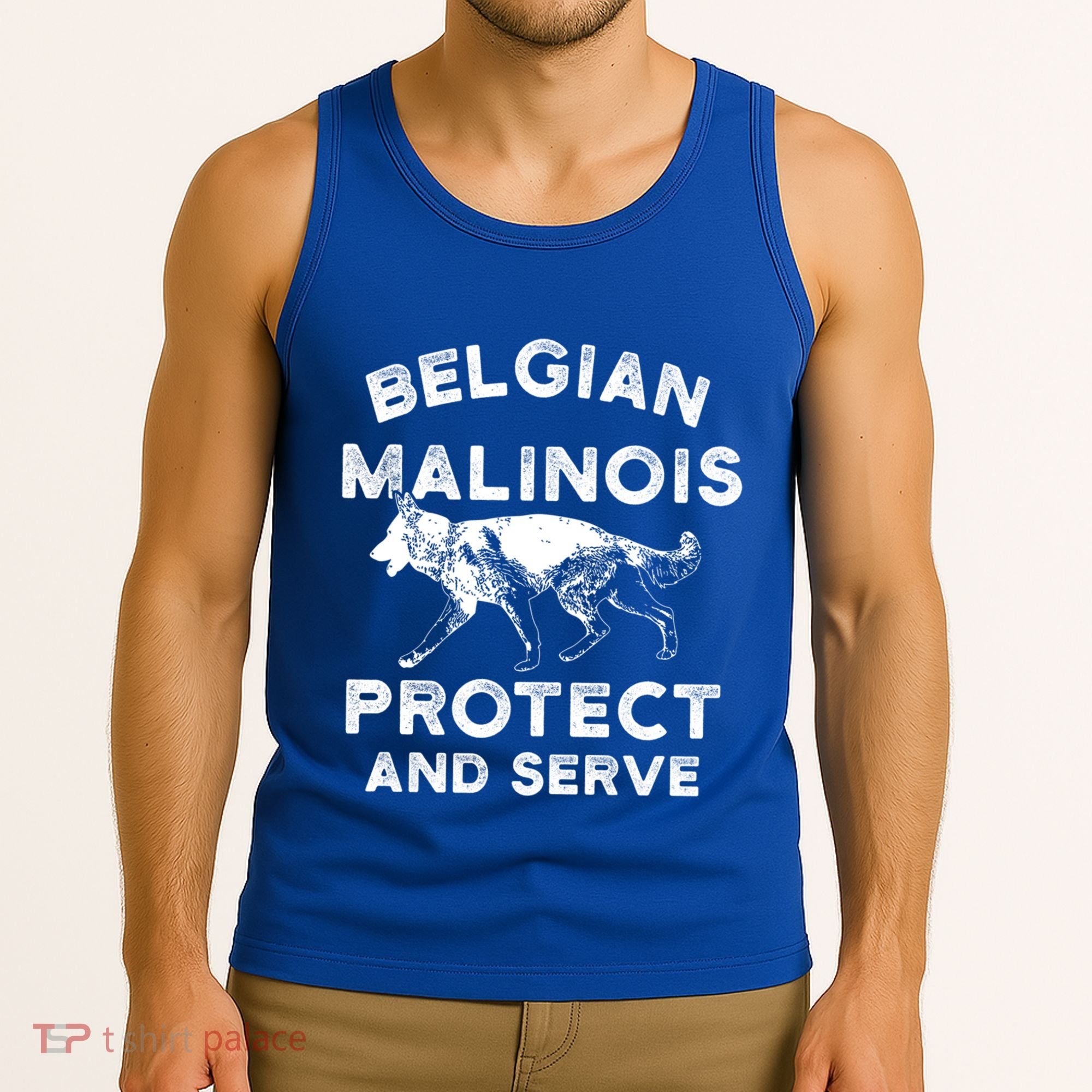 K9 Unit Belgian Malinois Protect Pd Police Trainer Gift Tank Top