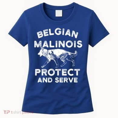 K9 Unit Belgian Malinois Protect Pd Police Trainer Gift Women's T-Shirt