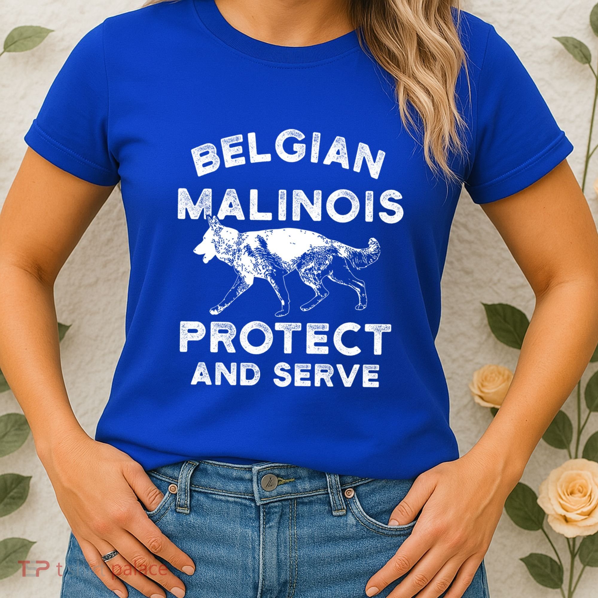 K9 Unit Belgian Malinois Protect Pd Police Trainer Gift Women's T-Shirt