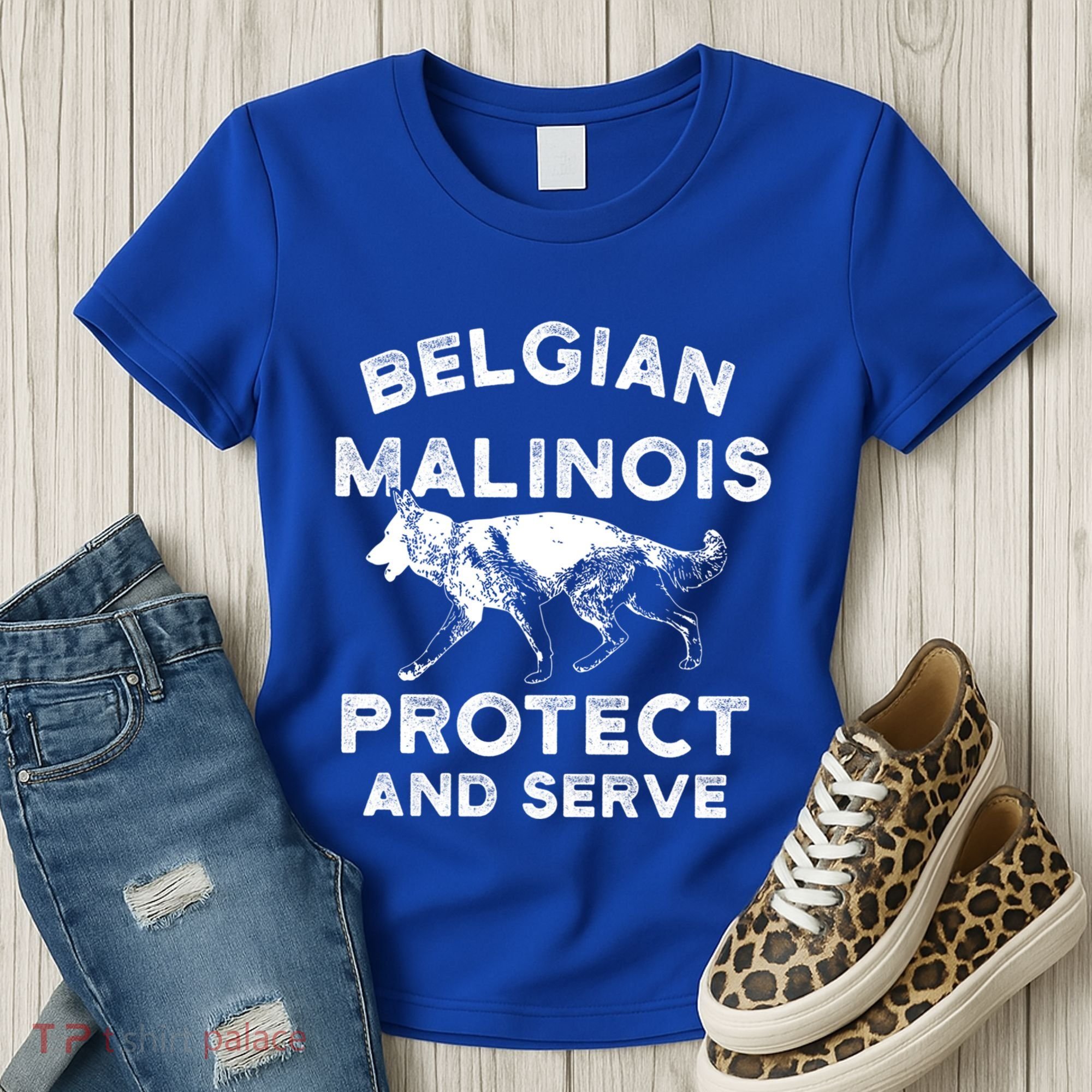 K9 Unit Belgian Malinois Protect Pd Police Trainer Gift Women's T-Shirt
